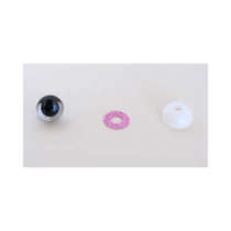 Biztonsági szem játékhoz/bábuhoz, méret: 16 mm, glitteres, rózsaszín színű - 1 pár Biztonsági szem játékhoz/bábuhoz, méret: 16 mm, glitteres, rózsaszín színű - 1 pár