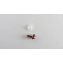 Biztonsági orr játékhoz/bábuhoz, méret: 10 mm, barna színű-1 db
