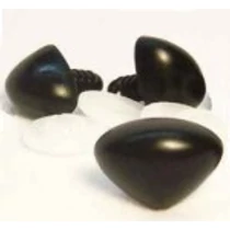 Biztonsági orr játékhoz/bábuhoz, méret: 15 mm, fekete színű - 1 db