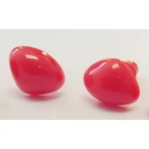 Biztonsági orr játékhoz/bábuhoz, méret: 15 mm, piros színű - 1 db