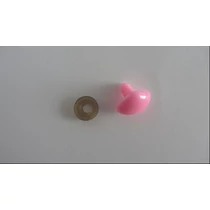 Biztonsági orr játékhoz/bábuhoz, méret: 20 mm, rózsaszínű - 1 db Biztonsági orr játékhoz/bábuhoz, méret: 20 mm, rózsaszínű - 1 db