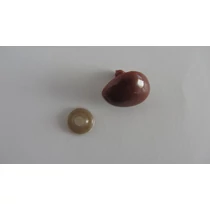 Biztonsági orr játékhoz/bábuhoz, méret: 25 mm, barna színű - 1 db