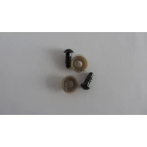 Biztonsági szem játékhoz/bábuhoz, méret: 06 mm, fekete színű - 1 pár