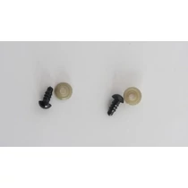 Biztonsági szem játékhoz/bábuhoz, méret: 07 mm, fekete színű - 1 pár