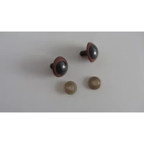 Biztonsági szem játékhoz/bábuhoz, méret: 20 mm, fekete színű - 1 pár Biztonsági szem játékhoz/bábuhoz, méret: 20 mm, fekete színű - 1 pár