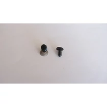 Biztonsági szem játékhoz/bábuhoz, ovális, kis, fekete színű - 1 pár