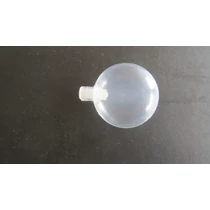 Síp játékhoz/bábuhoz, műanyag, áttetsző, kerek, átmérő:45 mm