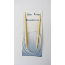 Körkötőtű, bambusz, 80cm, 7,0mm   Körkötőtű, bambusz, 80cm, 7,0mm