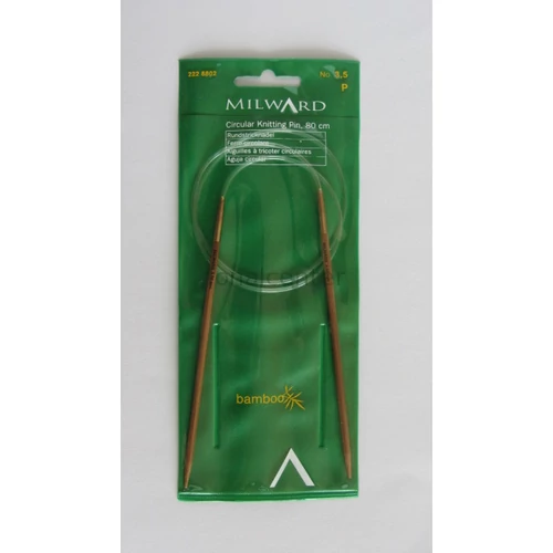 MILWARD Körkötőtű-bambusz, 80cm, 3,5mm