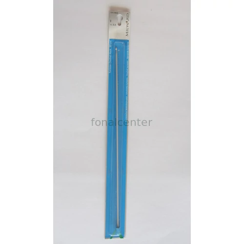 MILWARD Tuniszi horgolótű-alumínium, 30cm, 2,5mm