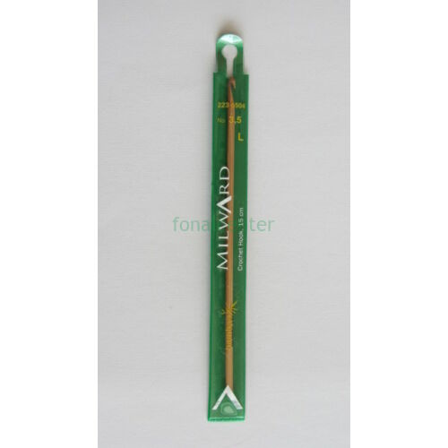 MILWARD Horgolótű-bambusz, 15cm, 3,5mm