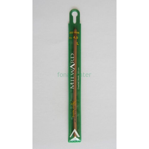 MILWARD Horgolótű-bambusz, 15cm, 4,5mm