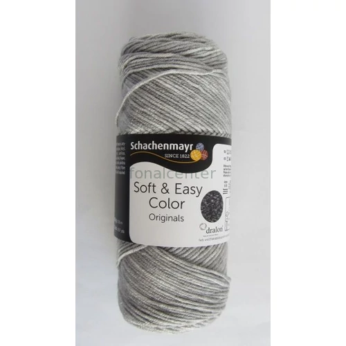 Schachenmayr Soft & Easy COLOR  fonal, világos szürke, Színkód: 00082