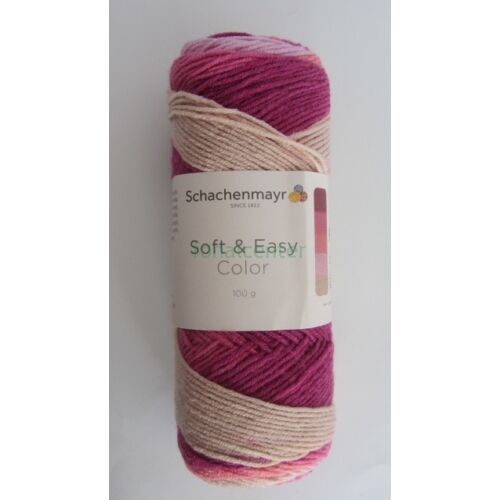 Schachenmayr Soft & Easy COLOR fonal, blossom/virág színű, Színkód: 00094