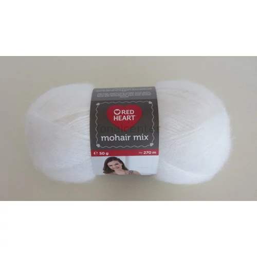 Red Heart Mohair Mix fonal, fehér, Színkód: 00208