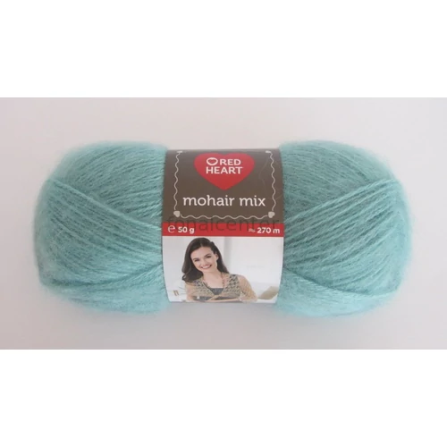 Red Heart Mohair Mix fonal, zöld, Színkód: 00628