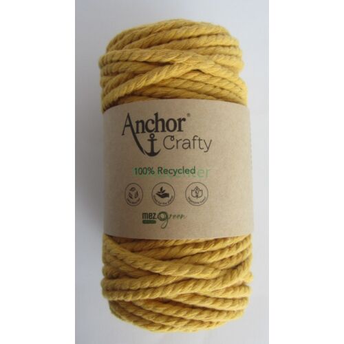 Anchor Crafty makramé fonal, mustársárga színű,  színkód:00108