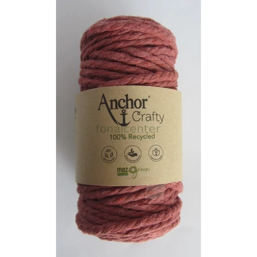 Anchor Crafty makramé fonal, téglavörös színű,  színkód:00116