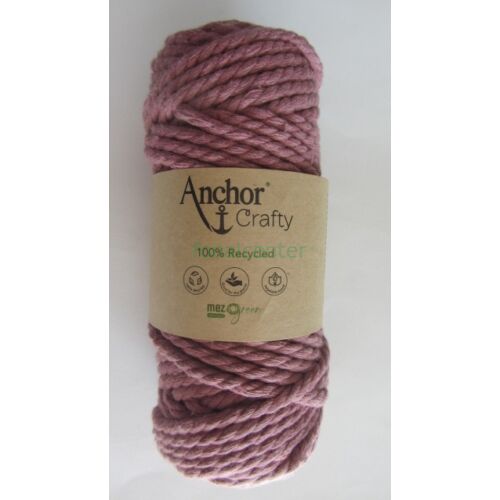 Anchor Crafty makramé fonal, régies rózsa színű,  színkód:00122