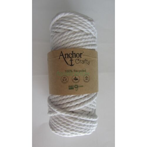 Anchor Crafty makramé fonal, hófehér színű,  színkód:01131