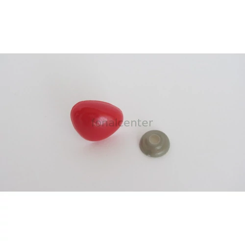 Biztonsági orr játékhoz/bábuhoz, méret: 25 mm, piros színű - 1 db