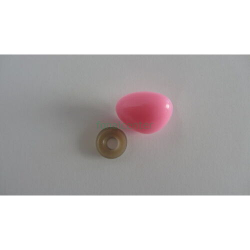 Biztonsági orr játékhoz/bábuhoz, méret: 25 mm, rózsaszínű - 1 db