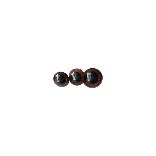 Biztonsági szem játékhoz/bábuhoz, méret: 12 mm, barna színű - 1 pár