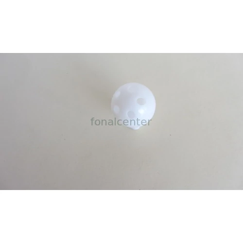 Csörgő játékhoz/bábuhoz, műanyag, fehér, kerek, átmérő:33 mm