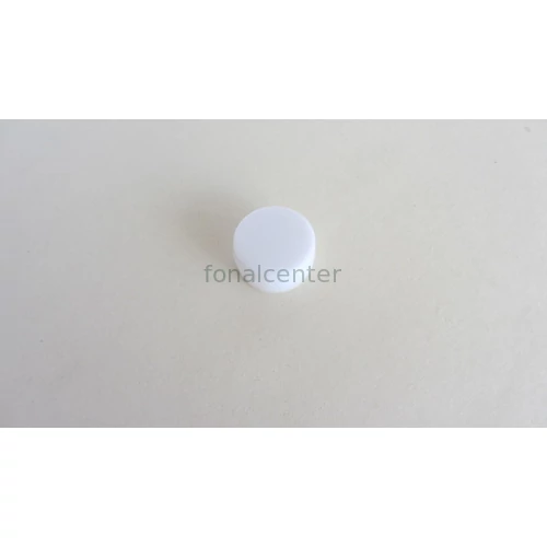 Csörgő játékhoz/bábuhoz, műanyag, fehér, lapos, átmérő:22 mm