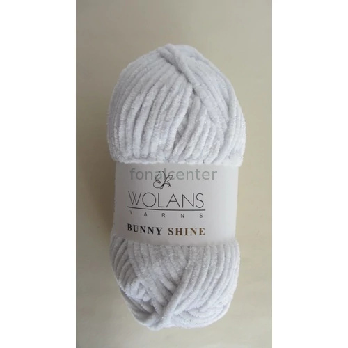 Wolans Yarns BUNNY SHINE fonal, Színkód: 820-01, fehér